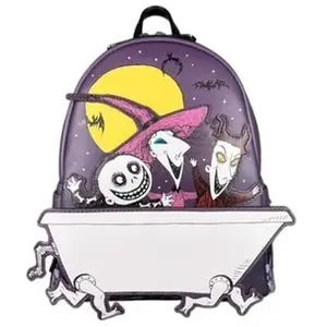 MINI SAC A DOS LETRANGE NOEL DE MR JACK / DISNEY / LOUNGEFLY pas cher