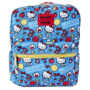 Funko Mini Sac A Dos Loungefly - Hello Kitty - Sac Nylon 50ème Anniversaire