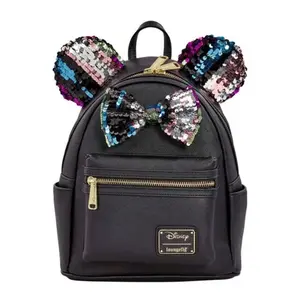 MINI SAC A DOS BLACK MINNIE SEQUIN / MICKEY MOUSE / LOUNGEFLY
