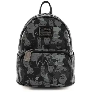 MINI SAC A DOS VILLAINS BLACK AND WHITE / DISNEY / LOUNGEFLY pas cher