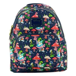 MINI SAC A DOS CHAMPI / ALICE AUX PAYS DES MERVEILLES / LOUNGEFLY pas cher