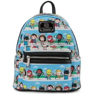 Sac à Dos Loungefly DC Comics Superheroes 25cm - Noir - Porté Dos pas cher