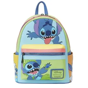 MINI SAC A DOS JAASE STITCH COLORBLOCK / LILO ET STITCH / LOUNGEFLY pas cher