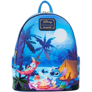 Loungefly Disney Stitch Camping Cuties Glow Mini sac à dos | Lilo & Stitch Sacs et sacs à dos, Bleu, orange, rose, défaut