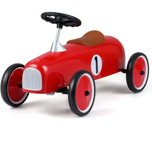 CostwayPorteur Voiture de Course Vintage Bordeaux pour Enfant 18 Mois+...