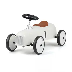 CostwayPorteur Voiture de Course Vintage Bordeaux pour Enfant 18 Mois+...
