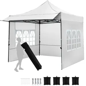 CostwayTonnelle de Jardin 3 x 3 M Tonnelle Pliante Pop-Up avec 3 Haute... pas cher