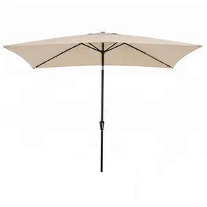 CostwayParasol de Jardin 3 x 2 M Parasol Inclinable Toile avec Angle R... pas cher