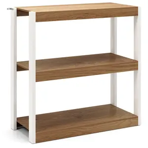 CostwayEtagère à 3 Niveaux Bibliothèque en Bois 2 Kits Anti-Basculemen... pas cher