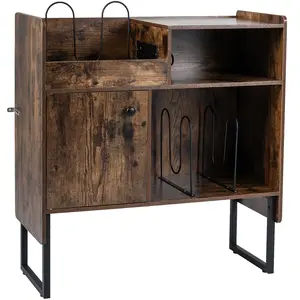 CostwayMeuble Platine Vinyle Support de Tourne-disque avec Station de ...Vendu parcostway