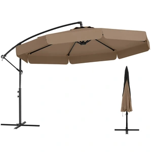 CostwayParasol Déporté de 305 cm avec Housse avec Réglage Facile de l'... pas cher