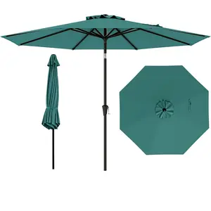 CostwayParasol de Patio 303 CM Parasol d’Extérieur à Double Toit avec ... pas cher