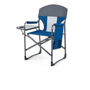 CostwayChaise Pliante Camping avec Table Latérale et Sac de Rangement ...