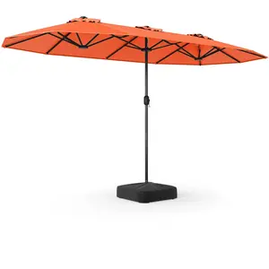 CostwayParasol de Terrasse Double de 340 cm de Haut Extra Large 396 Cm... pas cher
