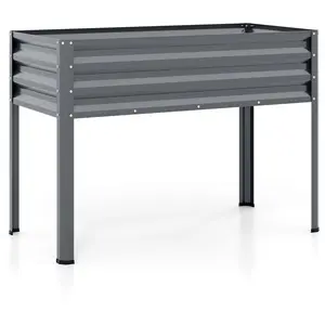 CostwayJardiniere Exterieur en Métal 142 L Carré Potager sur Pied 112 ... pas cher