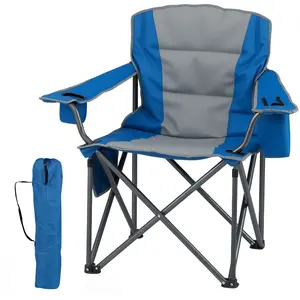 CostwayChaise de Camping Chaise Pliante Confortable avec Poche Isother... pas cher