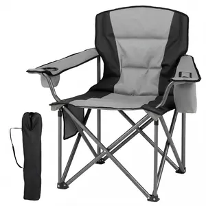 CostwayChaise de Camping Chaise Pliante Confortable avec Poche Isother... pas cher