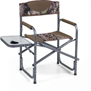 CostwayChaise de Camping Pliante Chaise Extérieure avec Table d’Appoin...