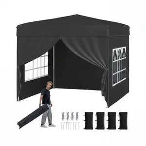 CostwayTonnelle Pliante 3x3 Imperméable Tonnelle de Jardin Exterieur a... pas cher
