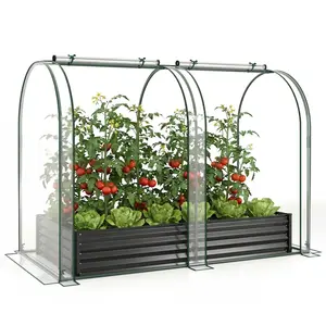 CostwayPotager Surélevé Métal Jardin Rectangulaire 180 x 100 x 145 CM ... pas cher