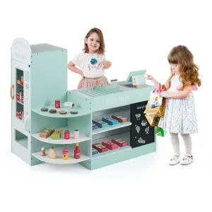 CostwayJeu d'Épicerie pour Enfants de 3 à 8 Ans Ensemble de Jouets de ... pas cher