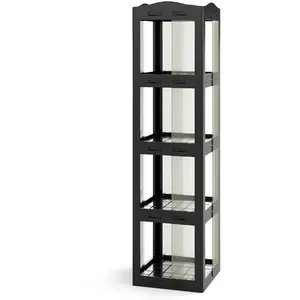 CostwayBibliothèque Pliante Rotative Étagère Tournante à 360° Biblioth... pas cher