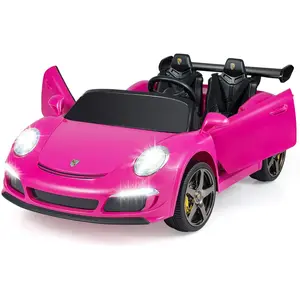 CostwayVoiture Électrique RUF Agréée Enfants Véhicule Électrique 12V a... pas cher
