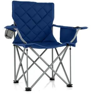 CostwayChaise de Camping Chaise Pliante d'Extérieur Robuste avec Poche... pas cher