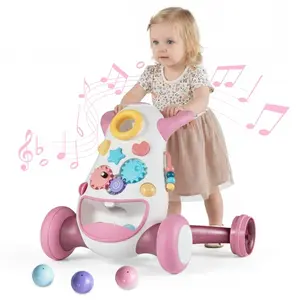 CostwayTrotteur Montessori pour Bébés Jouet Éducatif pour Enfants avec... pas cher