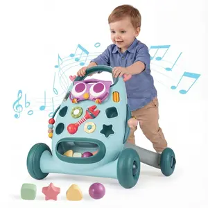 CostwayTrotteur Montessori pour Bébés Jouet Éducatif avec Lecteur Oval...