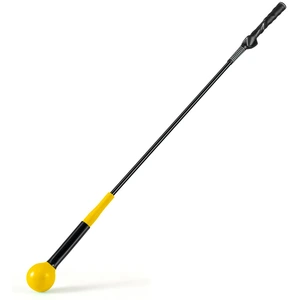 CostwayEntraîneur pour Swing de Golf Bâton d'Entraînement pour l'Échauffement avec Tête Lestée pour la Prise en Main pour Jeunes 100cm Jaune pas cher