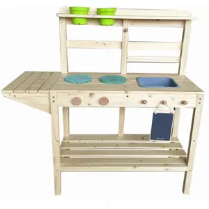 CostwayEnsemble de Cuisine en Bois Jeux d Imitation pour Enfants avec ... pas cher