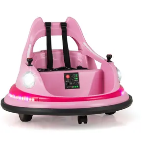 CostwayAuto Tamponneuse Enfants Voiture Électrique 12V avec Télécomman... pas cher