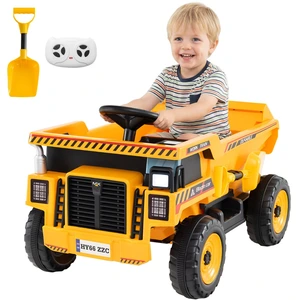 CostwayVoiture Électrique 24V pour Enfants Véhicule de Construction 4 ... pas cher