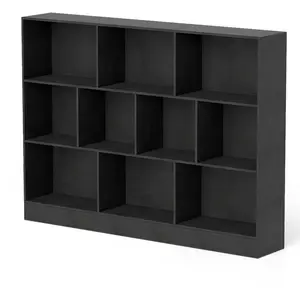 Costway Bibliothèque à 10 Cases Armoire de Rangement Autoportante à 3 ... pas cher