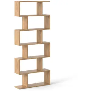 Costway Bibliothèque/Étagère de Rangement à 6 Niveaux-80x23x191 CM de ... pas cher