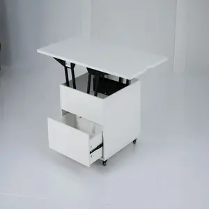 Costway Table Basse à Plateau Relevable 3 en 1 Pliante avec Rangement ... pas cher