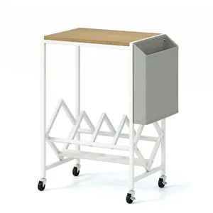 Costway Support Roulant pour Platine Support avec Rangement pour Vinyl... pas cher