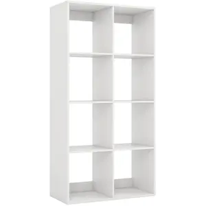 Costway Étagère 8 Cubes Bibliothèque Moderne avec Barrière Arrière et ... pas cher