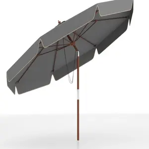 CostwayParasol de Patio Festonné 300 CM Parasol Extérieur avec Inclina... pas cher