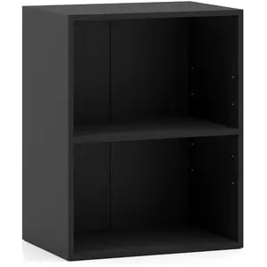 Costway Bibliothèque à 2 Cubes Ouverts Meuble de Rangement à 3 Niveaux... pas cher
