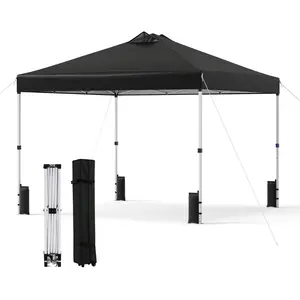CostwayTonnelle de Jardin 3x3 m Tente Pop-Up Montage Instantané Toit à... pas cher