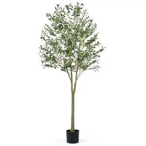 CostwayOlivier Artificiel Plante d'Olivier Fausse de 180 CM de Hauteur...Vendu parcostway