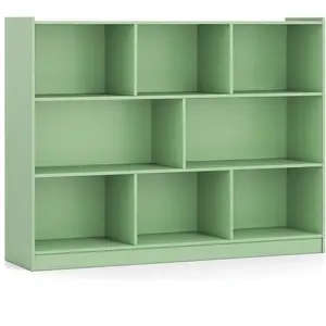 Costway Bibliothèque Étagère en Bois à 3 Niveaux Meuble de Rangement a...