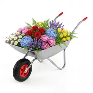 CostwayChariot à une Roue Brouette de Jardin Utilitaire avec 2 Poignée... pas cher