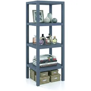 Costway Étagère de Rangement en Plastique à 4 Niveaux Meuble Utilitair... pas cher