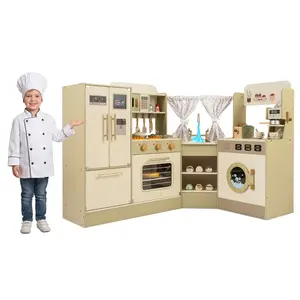 CostwayCuisine Jouet Enfants Ensemble de Cuisine de Jeu d'Imitation av... pas cher