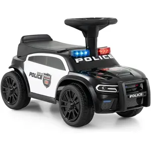 CostwayVoiture de Police Électrique à Conduire pour Enfants Voiture à ... pas cher