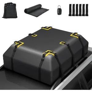 GYMAX Coffre de Toit de Voiture Imperméable 600 L Sac de Toit Pliable ...Vendu parcdiscount