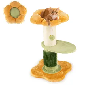 CostwayArbre à Chat Fleur Tour pour Chatons avec Plateforme Rembourrée... pas cher